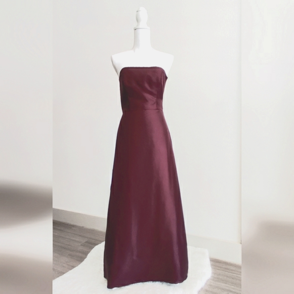 Tanya Strapless Satin Maxi Gown main image 1